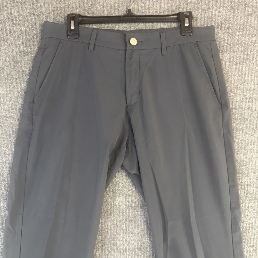 PRIMO Jogger Pants Men 33 Short Gray Stretch Slim Dress Golf Performance Preppy